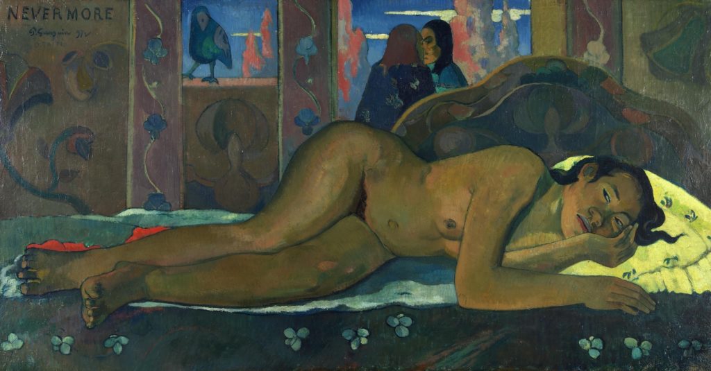 Tableau "Nevermore" de Paul Gauguin