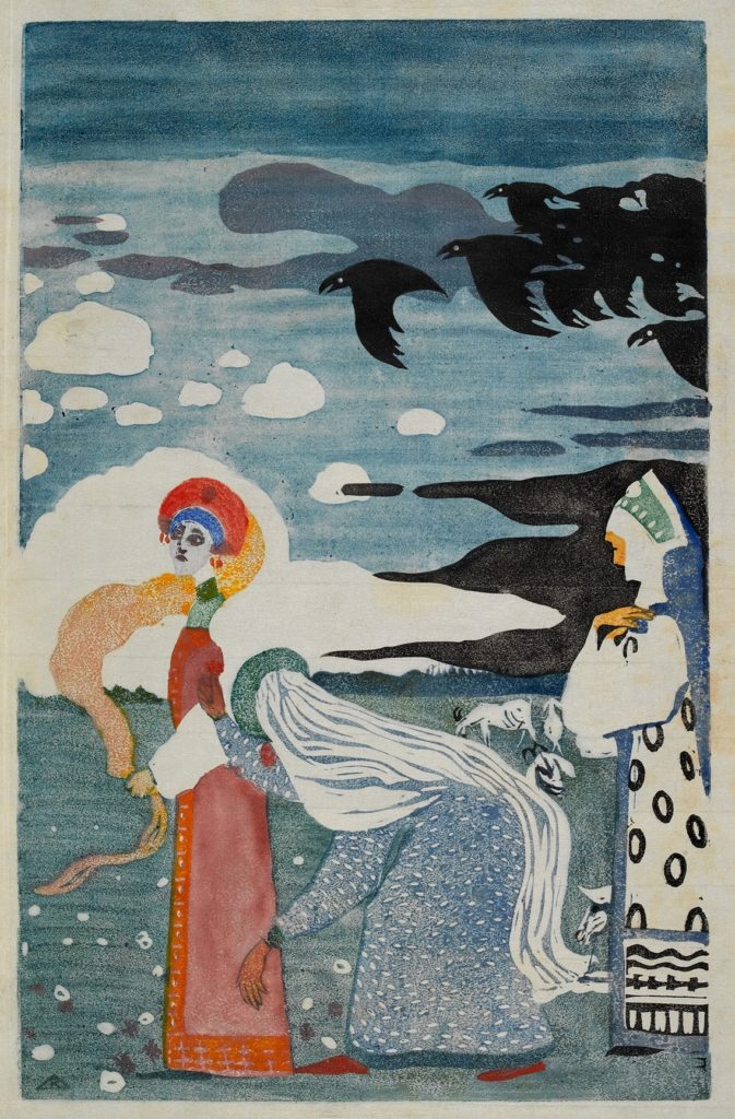 Tableau "Les Corbeaux" de Vassily Kandinsky