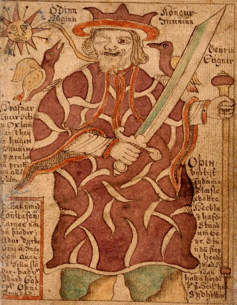 Tableau "Óðinn" tiré de SÁM 66